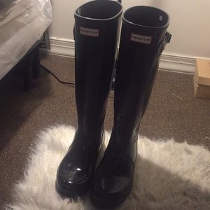 Black Tall hunter Boots